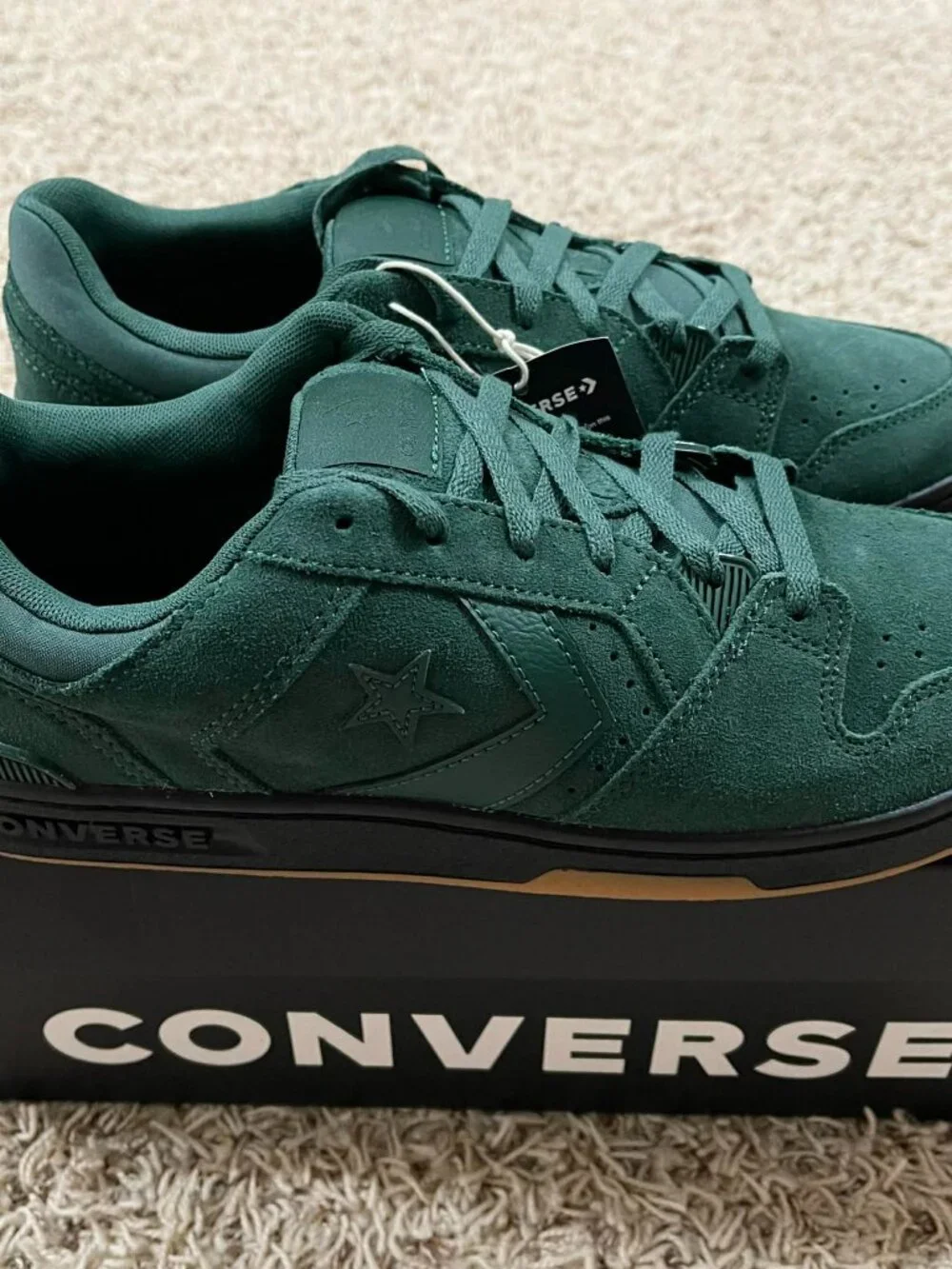 Converse Men's CL98 Suede Low Top Sneakers Shoes Green, Size 11 (New)